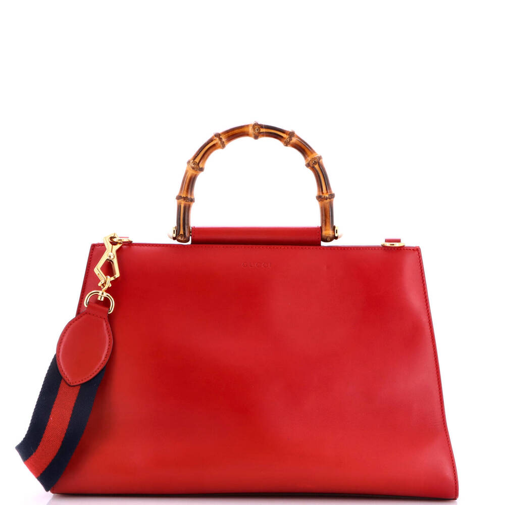 Gucci Medium Nymphaea Top Handle Bag Leather